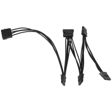 4-polig IDE till 5-portars strömkabel Molex till 18AWG för hårddisk SSD PC