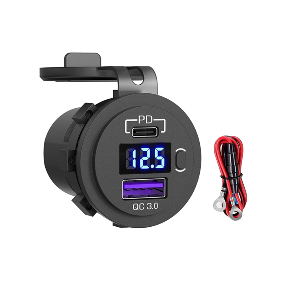 Car Charger Socket 12V 24V 3.0 Usb Suv Car Charger Waterproof 36W 4854041993236