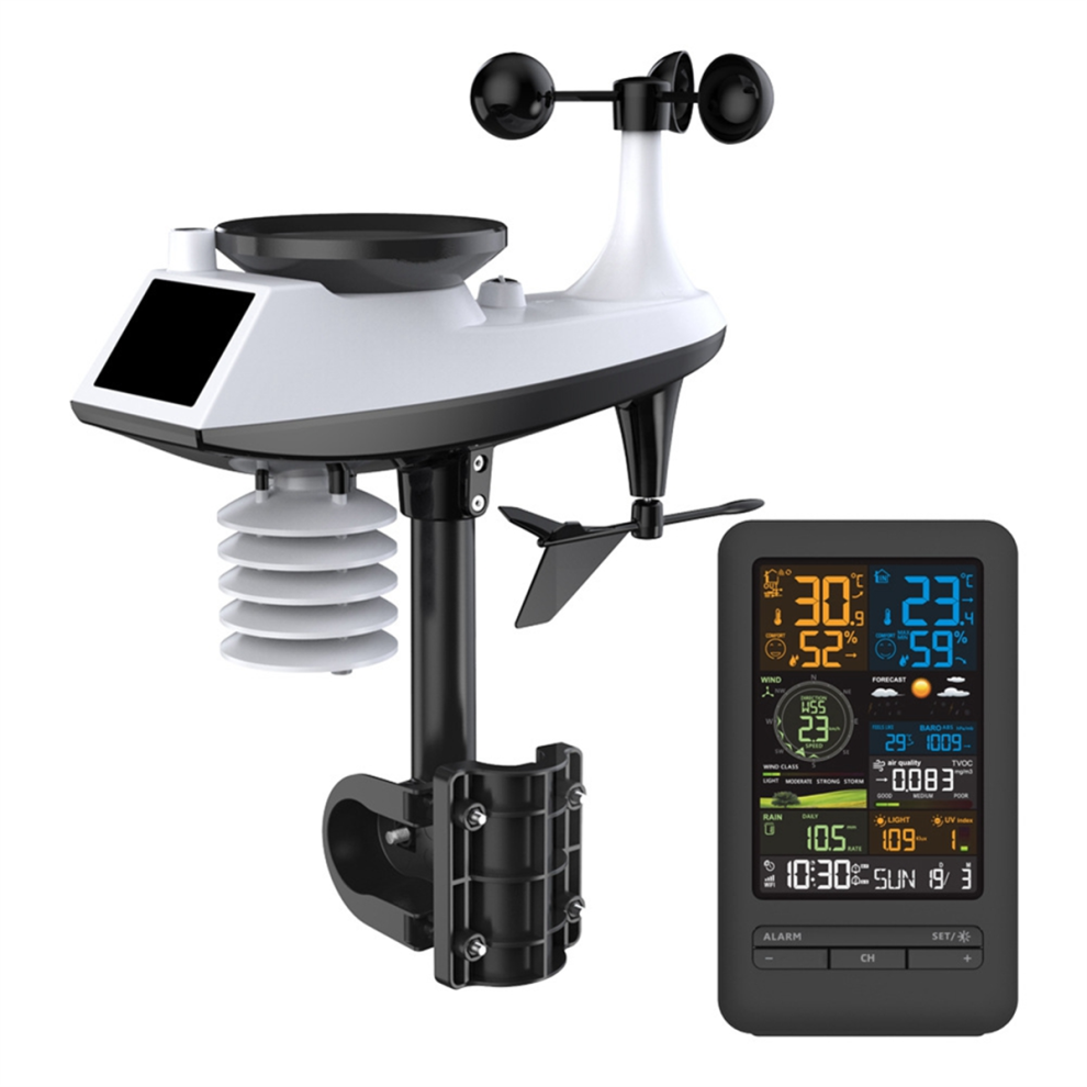 Tuya Weather Station Alarm Wifi Digital Wind Speed Humidity Meter 4854041901200