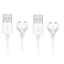 2 stuks magnetische USB DC-oplaadkabel, 0,8 m oplaadkabel voor massageapparaat