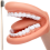 Marionnette à bouche avec langue et dents, modèle de bouche dentaire 1