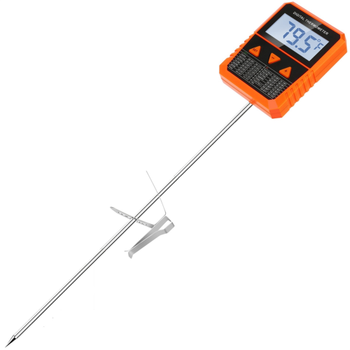 Probe Candy Thermometer with Pot Clip,Alarm Function,IPX6 Waterproof