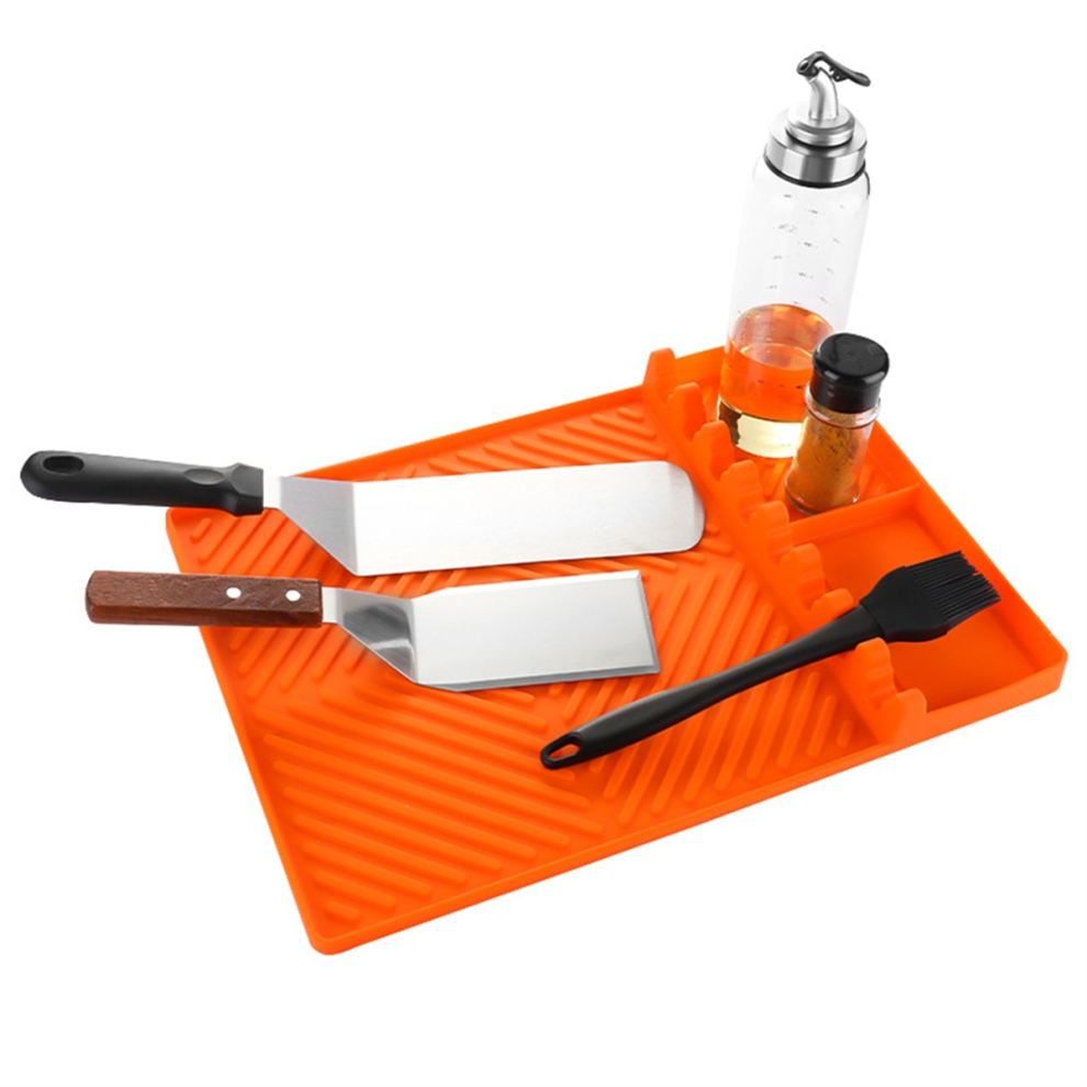 Barbeque Grill Accessories Tool for Side Shelf Mat Grill Orange Small-image-OPC-PHGC5N2-NEW