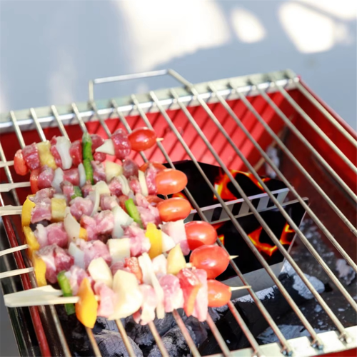Houtskoolgrillmanden, barbecue-rekaccessoires, BBQ-koolstofmand 2