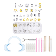 Kit de gemas para dientes, kit de joyería de cristales para dientes DIY