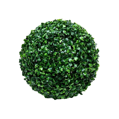 Bolas verdes de buxo artificial, bolas redondas verdes para casa e ?reas externas