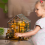 Kit chalet, mini maison fleurie à monter soi-même, puzzle 3D, construction à assembler 5