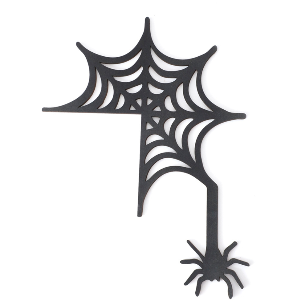 Letrero Decorativo De Esquina De Puerta De Halloween Con Forma De ArañA-image