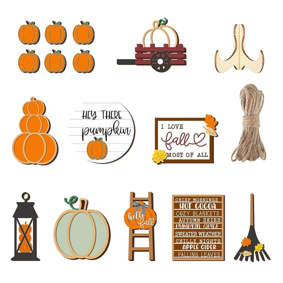 Panneau en bois pour camion, citrouille, feuille d'érable, Thanksgiving d'automne