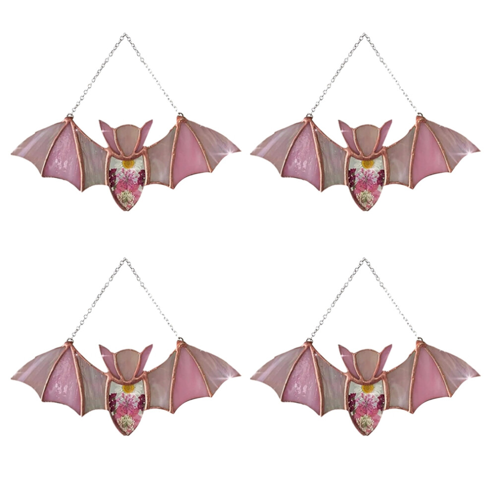 Halloween Decorations Hanging Glass Bats Bats Wall Decor
