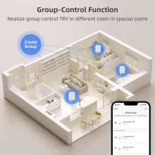 Tuya WiFi Smart TRV -termostaattinen patteriventtiilin lämpötilansäädin