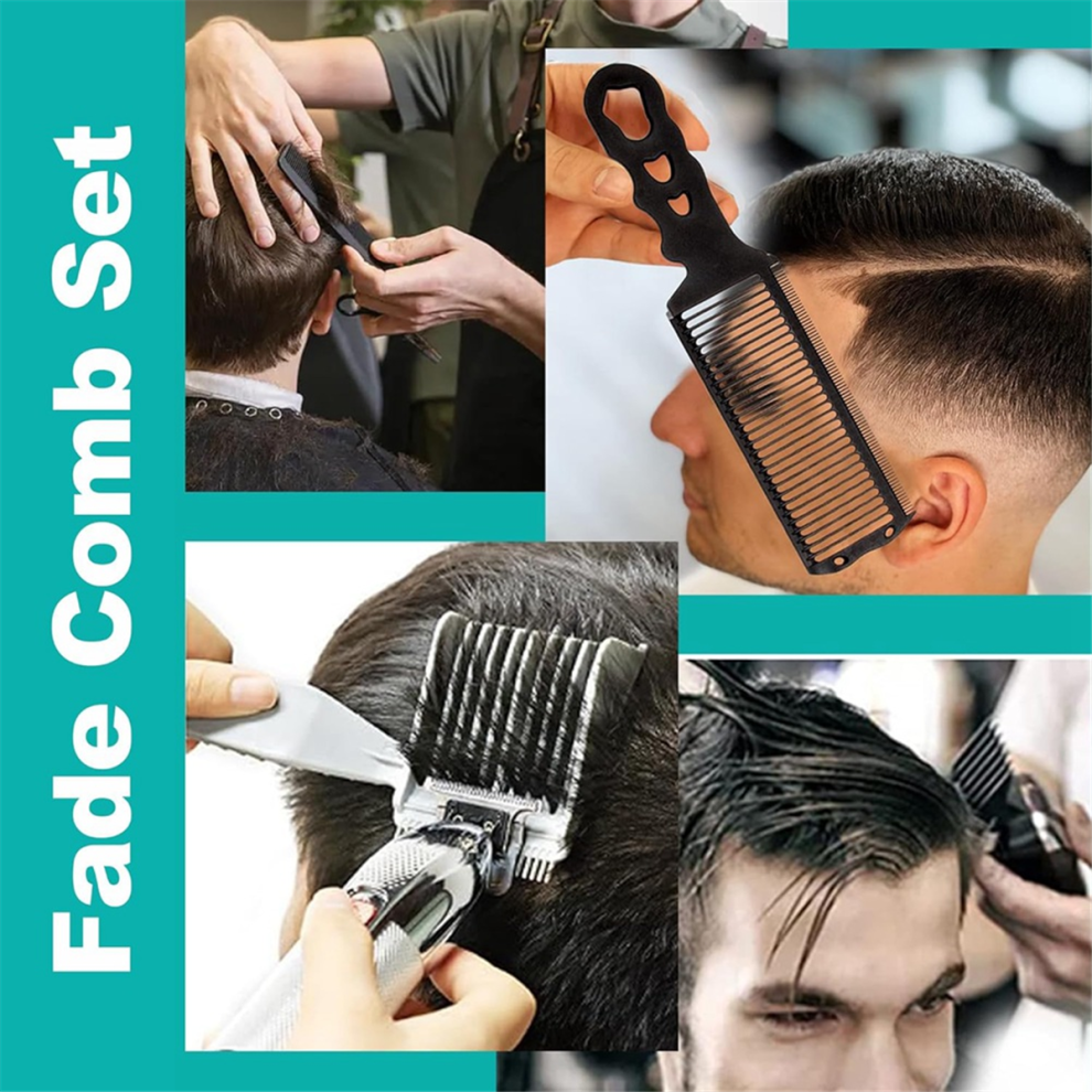 Guide de coupe de cheveux avec peigne et brosse de barbier