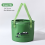 Balde dobr?vel com al?a para camping, pesca e caminhadas, dobr?vel verde 2