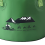 Balde dobr?vel com al?a para camping, pesca e caminhadas, dobr?vel verde 5