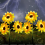 2 Pack Sunflower Solar Light Outdoor Waterproof LED Solar Light 5