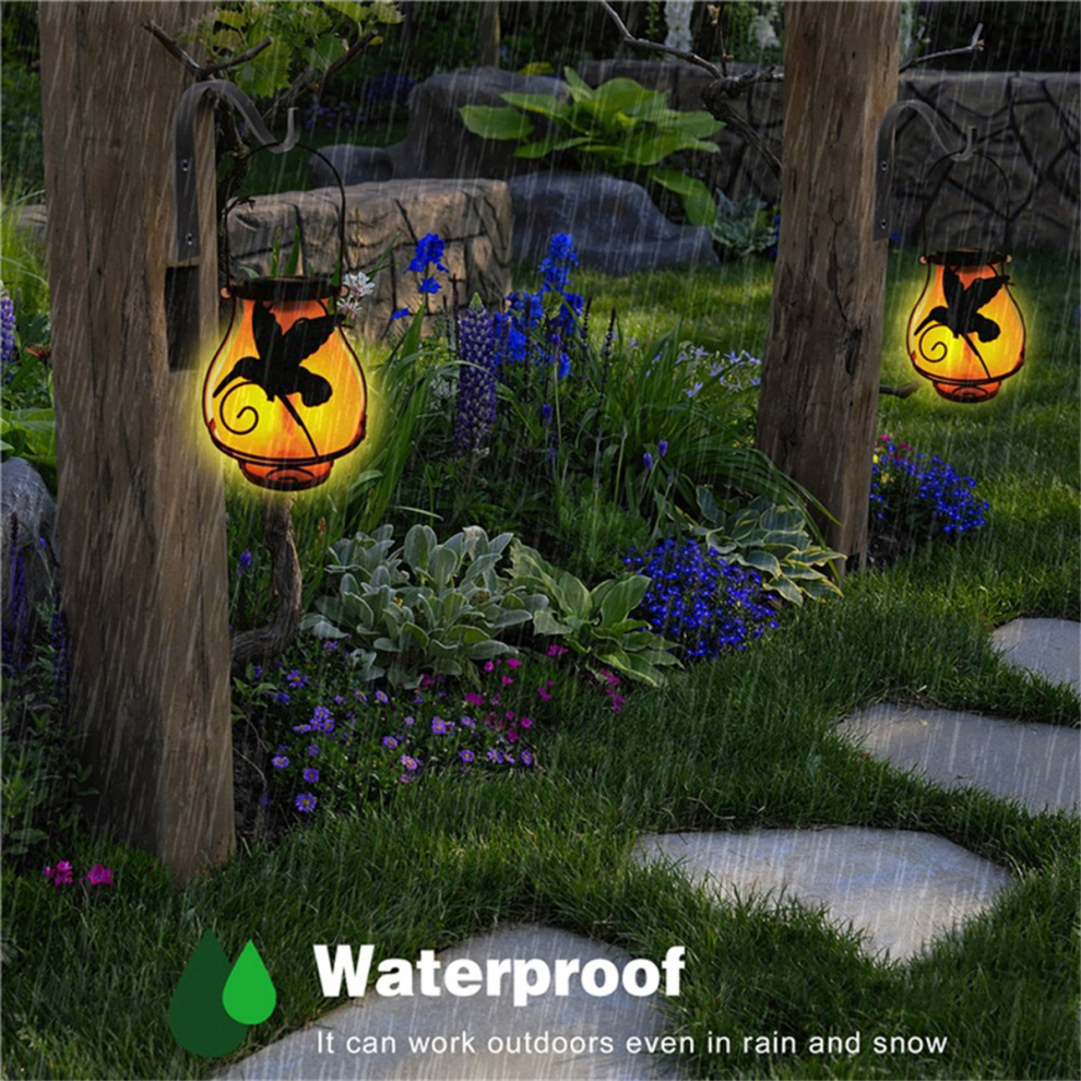 Lanterne Da Esterno Lanterna Solare Luci Da Esterno Con Luci A Fiamma, B