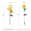2 Pack Sunflower Solar Light Outdoor Waterproof LED Solar Light 3