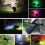 2PCS Led Solar Lights Solar Spotlight Waterproof Solar Wall Light 5