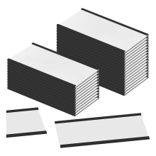 Magneettiset etikettitelineet 4 x 2 tuuman C-kanavaiset etikettitelineet 30 sarjaa