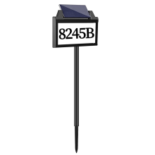 Solar Power Address Sign, House Numbers
