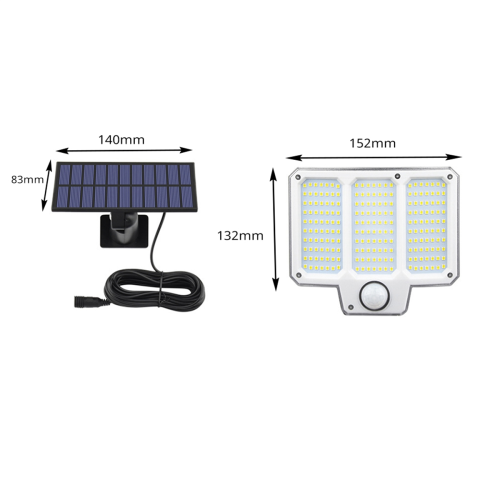 Solar Light Outdoor Super Bright Motion Sensor Solar Lamp 210 LED 1