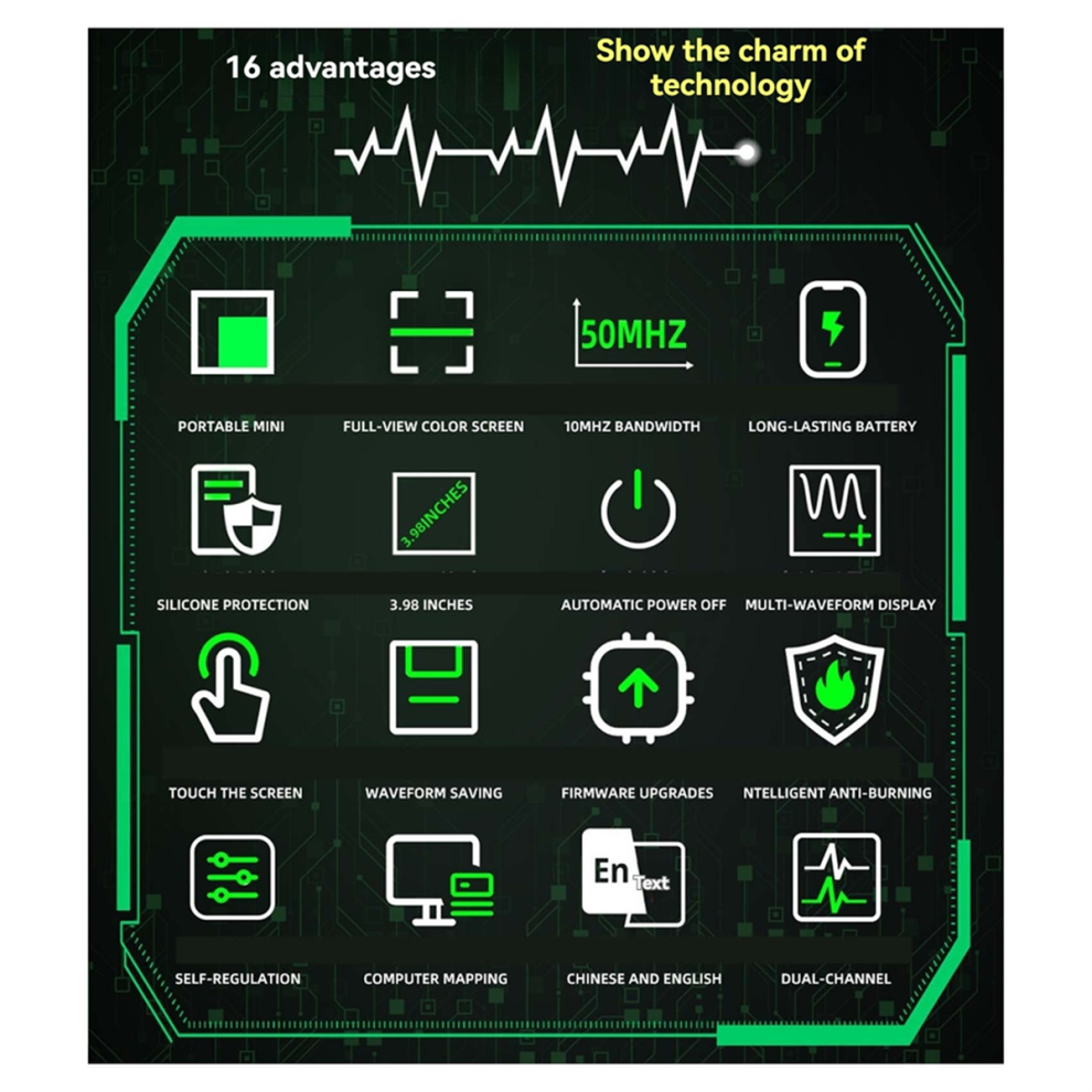 Touch Screen Digital Oscilloscope & Signal Generator 4853972543954