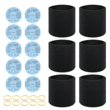 10er-Pack 90107 Nass-Trocken-Saugerfilter und 6er-Set 90585 Schaumstoffhülsenfilter