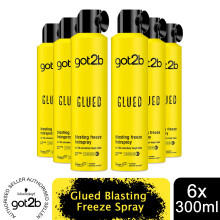 Schwarzkopf got2b Glued Blasting Freeze Hair Spray Ultimate 300ml,6pk