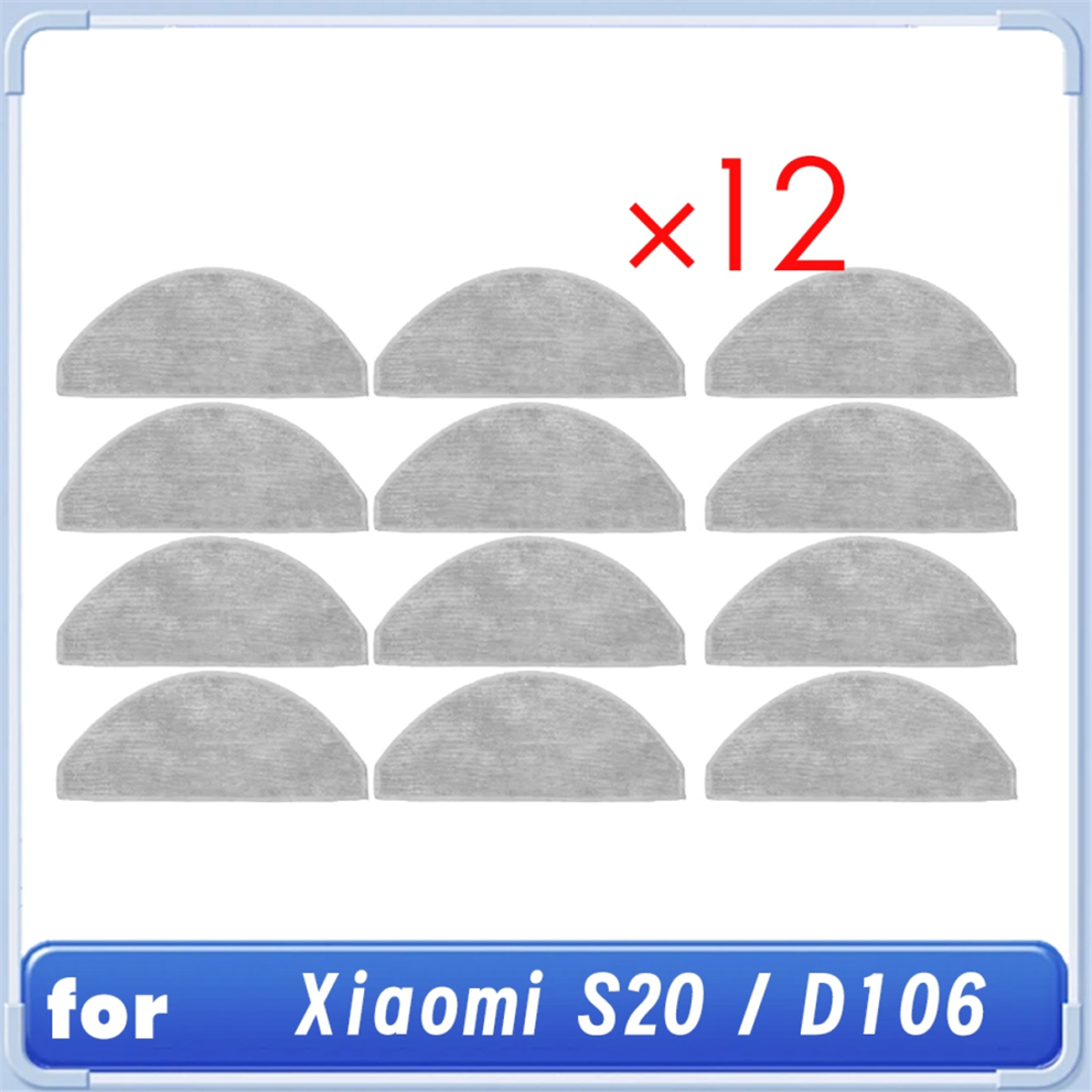 12 Pcs Cleaning Rag For S20 / D106 Robot Vacuum Cleaner Parts 4853972547259