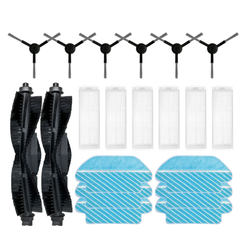 Für M6 Pro Roboter Hauptseitenbürste Hepa-Filter Mopptuch,B