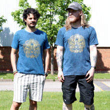 Unisex Stonewashed Nomad Sari T-Shirts (Hamsa) - X-Large