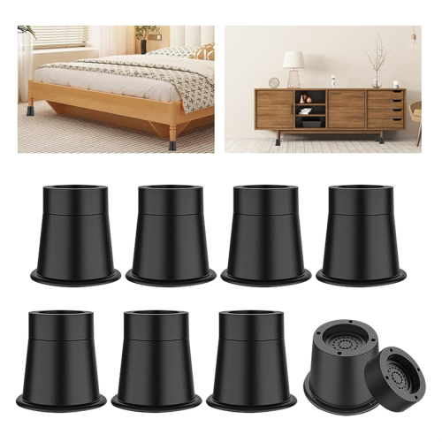 Elevadores de cama de 3 polegadas, elevador de cama suporta at? 6.000 libras, pacote com 8 1