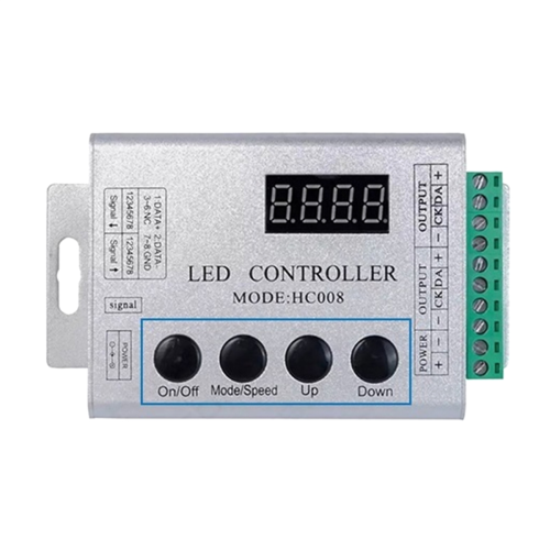 HC008 Programmerbar LED-kontroller 133 effektlägen 2048 LED-pixlar 2