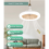 Ventilateur de plafond avec télécommande et éclairage LED 30 W Blanc 4