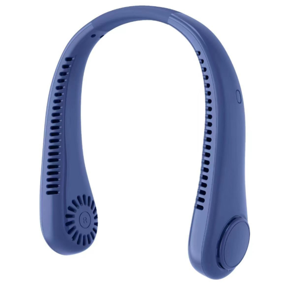 Portable Mini Neck Fan USB Rechargeable Bladeless Hanging Air Cooler-image-OPC-PHGDB8B-NEW