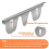 Stove Covers - 2PCS Stainless Steel Stove Side Guards 2