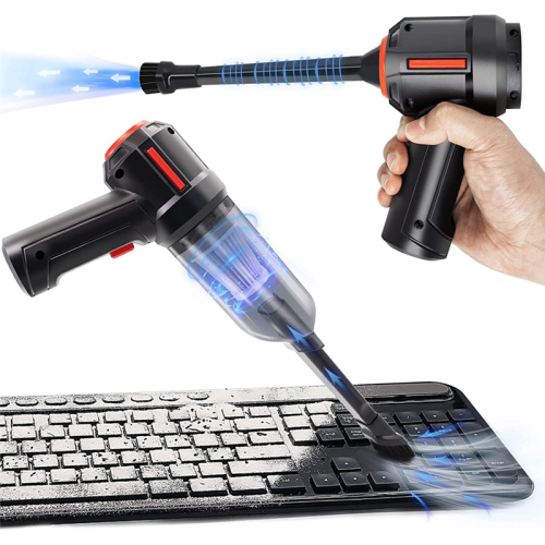 Compressed Air Duster & Mini Vacuum Keyboard Cleaner 2
