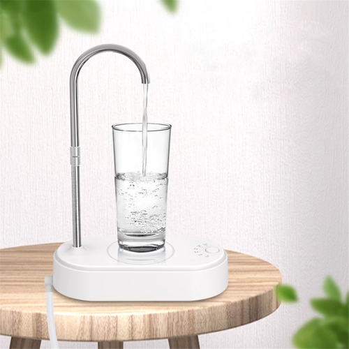 Water Bottle Pump Desktop Electric Water Dispenser White 2
