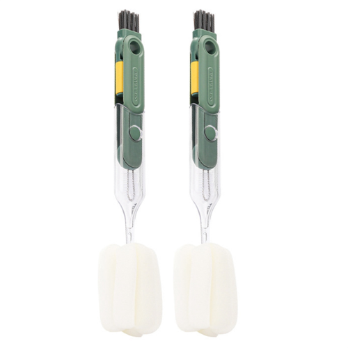Use multi-function cup brush five-in-one sponge cup brush Green