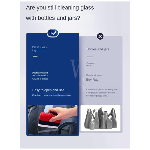 Μαντηλάκι καθαρισμού φιλμ λαδιού γυαλιού Βούρτσα καθαρισμού γυαλιού αυτοκινήτου