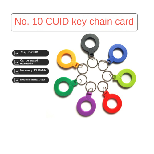 10 τεμάχια 13.56MHZ CUID Keyfobs CUID Μεταβλητά MF S50 1K IC κλειδιά 1
