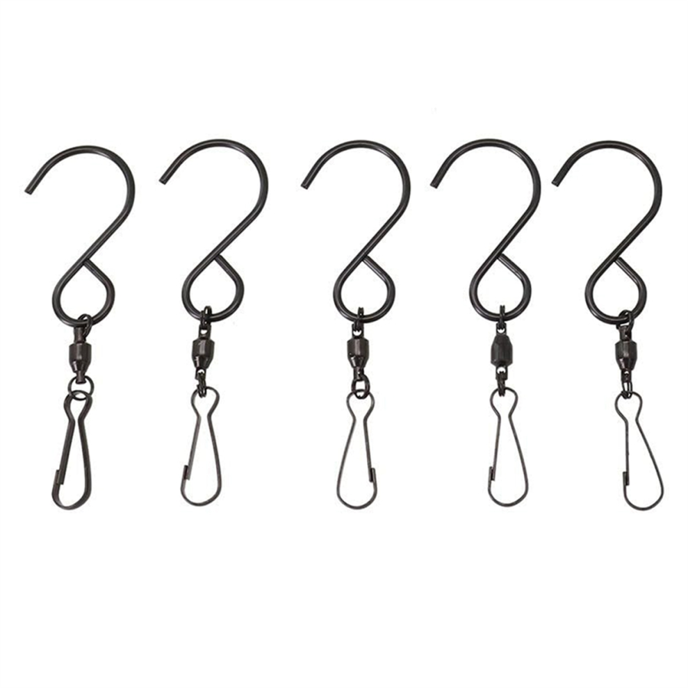 5Pcs Rotating Hooks For Hanging Crystal Twisters And Bird Feeders 4851325213677