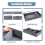 50L Under Bed Storage Box with Lid, Foldable Linen Storage Box 7