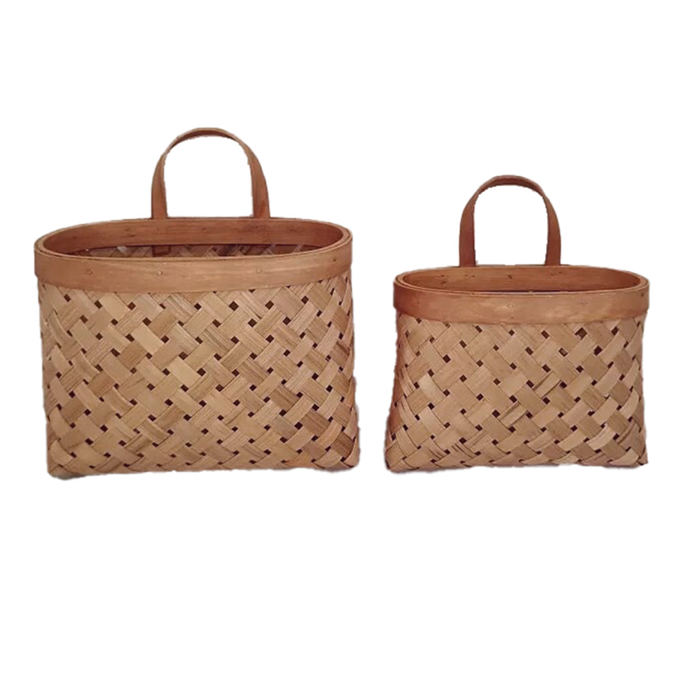 Panier suspendu tissé à la main pour fruits et légumes de cuisine, déco-B