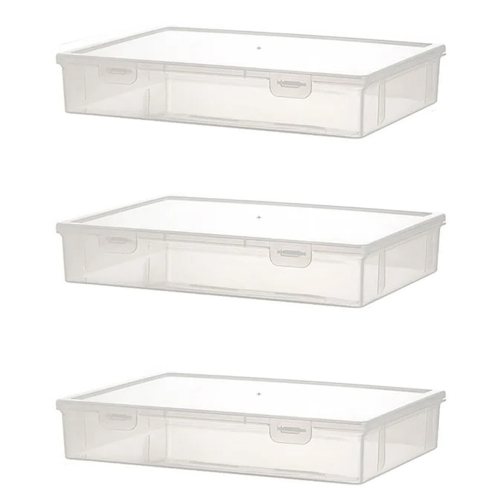 3PCS A4 Size Organiser Book Organiser Office File Box Transparent,M-image-OPC-PHGDH9B-NEW