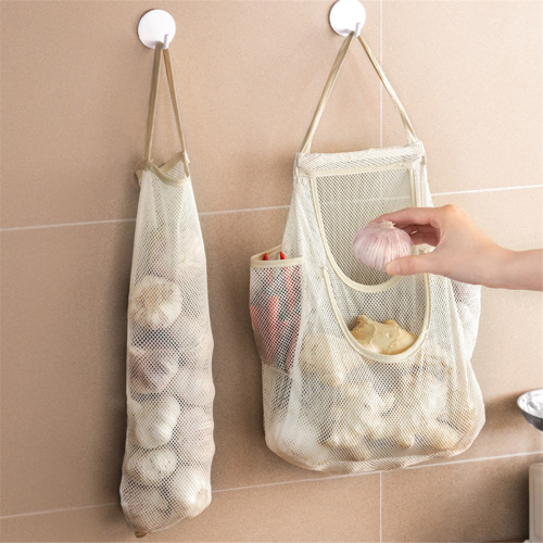 Hanging Mesh Storage Bag Mesh Grocery Bag Mesh Garlic Net Bag 2