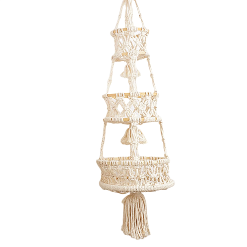 Tassel Hanging Basket Bohemian Home Decor C 2