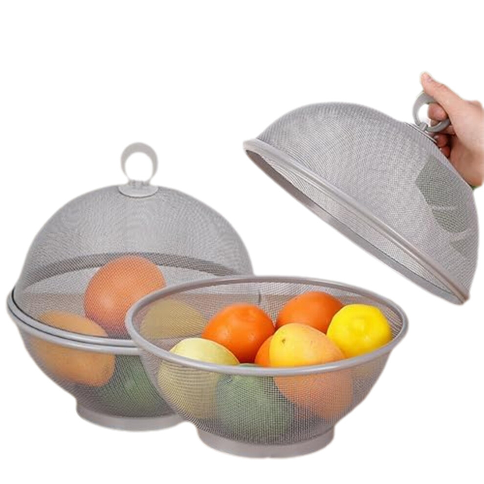 Cesto Di Frutta Con Protezione Contro Insetti E Mosche, Grigio-image