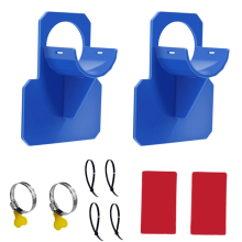 Juego de 2 soportes para manguera de piscina, color azul, para piscina elevada