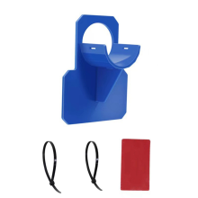 1 juego de soporte para manguera de piscina, color azul, para piscina elevada.